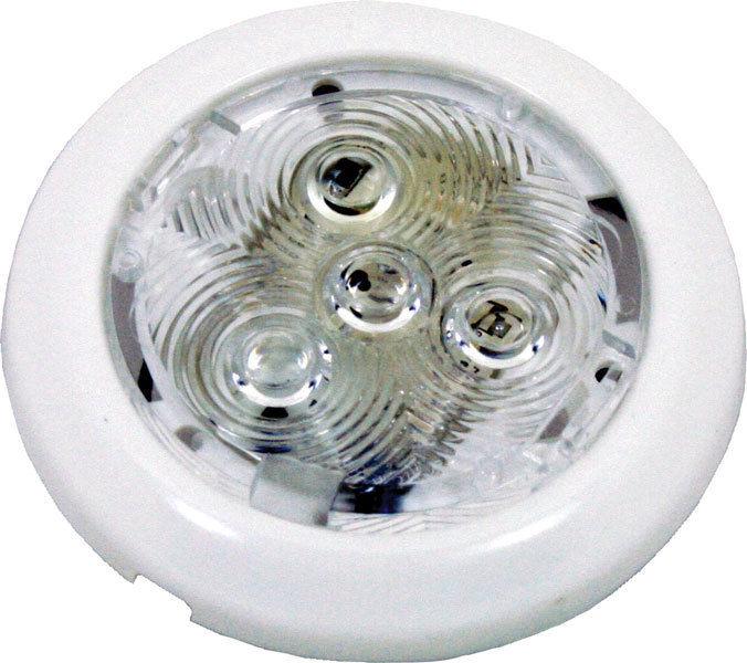 Attwood led round int/ext white/blue light 6323w7