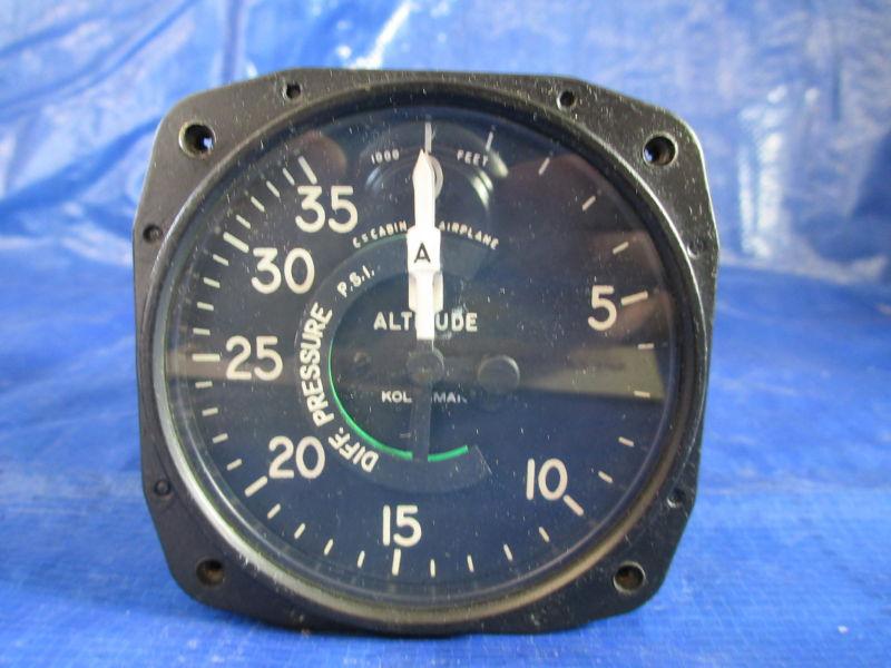 Kollsman Dual Altimeter and Differential Pressure Gauge P/N: 26-84051-3 No. 906D, US $149.99, image 2