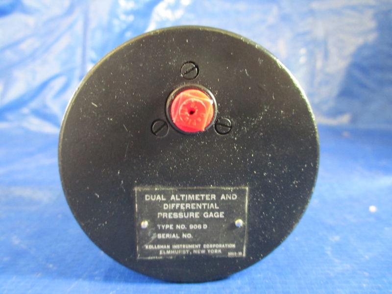 Kollsman Dual Altimeter and Differential Pressure Gauge P/N: 26-84051-3 No. 906D, US $149.99, image 5