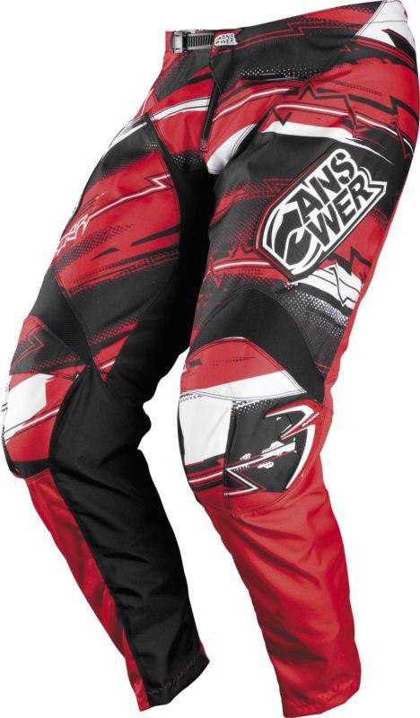 Answer a12 syncron motocross motorcycle pants red size y22