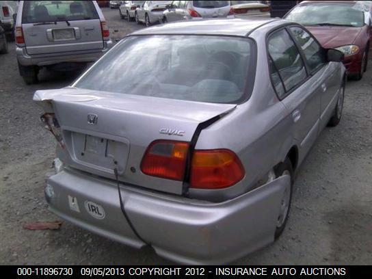 96 97 98 99 00 HONDA CIVIC DRIVER REAR DOOR VENT GLASS SDN 1283100, US $55.00, image 4