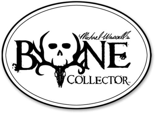 Michael wadell's bone collector antler logo decal white