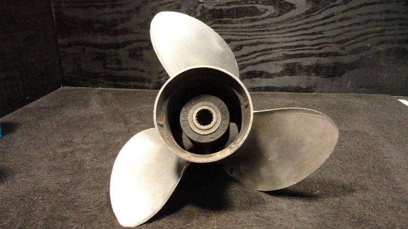 Used johnson/evinrude stainless steel propeller 14.5x19 outboard boat prop p679