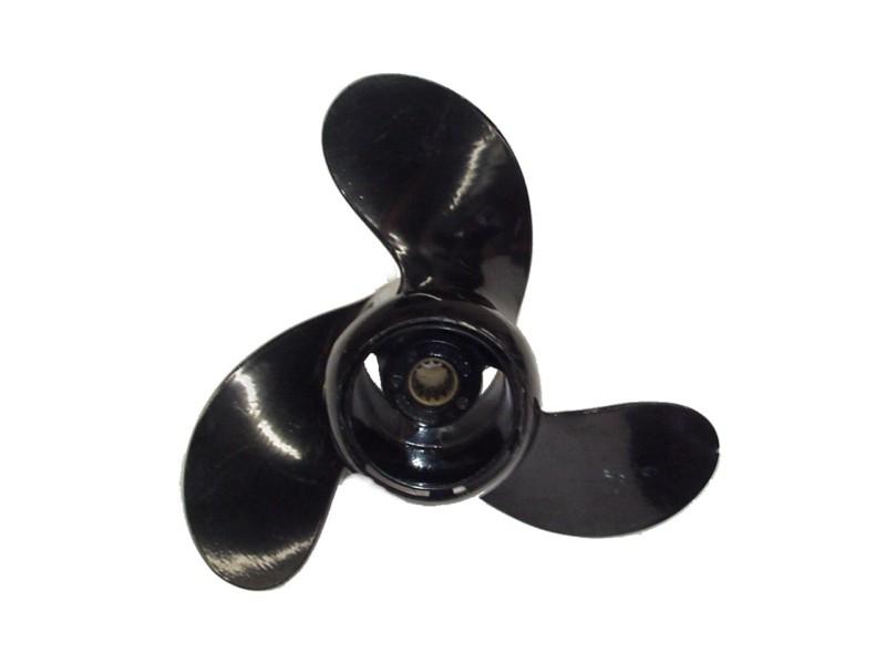 Omc johnson evinrude black alum boat prop propeller 174938 weedless 9.25 x 8  