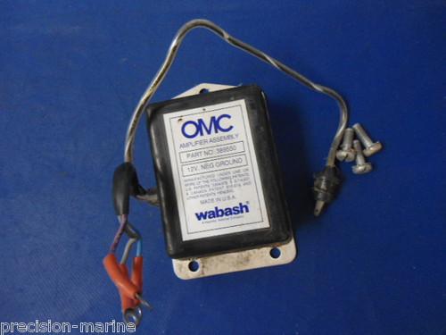 383299, amplifier assly, 1972 evinrude 85 hp model 85esl72r, v4