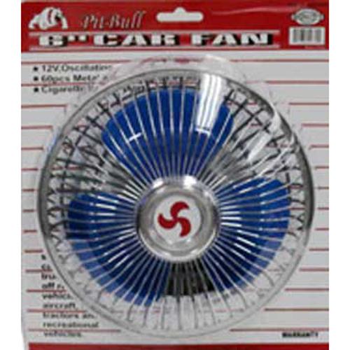 3 new 6 inch 2 speed car fans with lighter plug & cord 12 volt 12v qty:3
