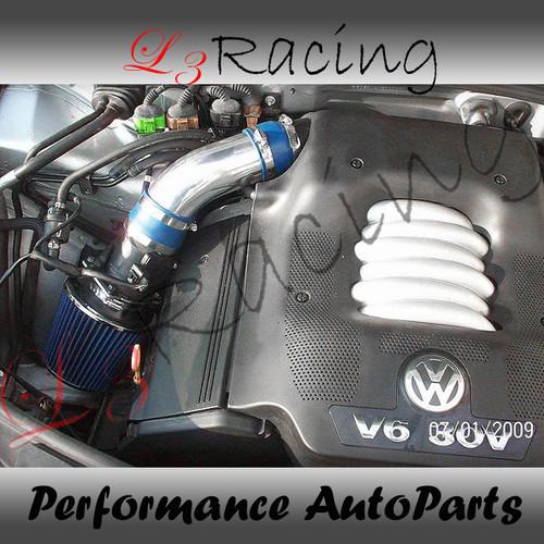 98-05 vw passat 2.8 v6 ram air intake kit+ blue filter