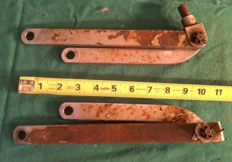 1948-1953 gm buick cadillac olds chevrolet convertible top control arms supports