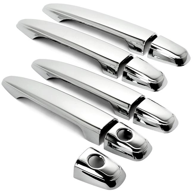 2001-11 toyota chrome door handle covers set 9 pcs for 4doors w/o smartkey acces
