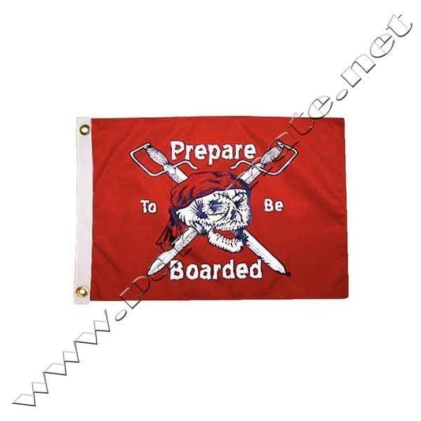 Sell Taylor 1803 PIRATE HEAD FLAGS / PREPARE TB BOAR 12X18 NYL FLAG in