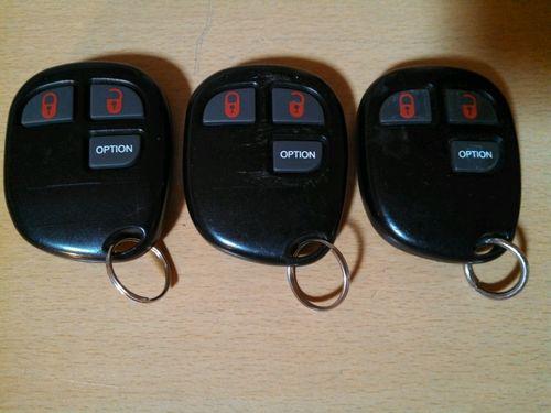 Lot(3) pursuit aftermarket keyless entry remote fob *bgaoe3b*