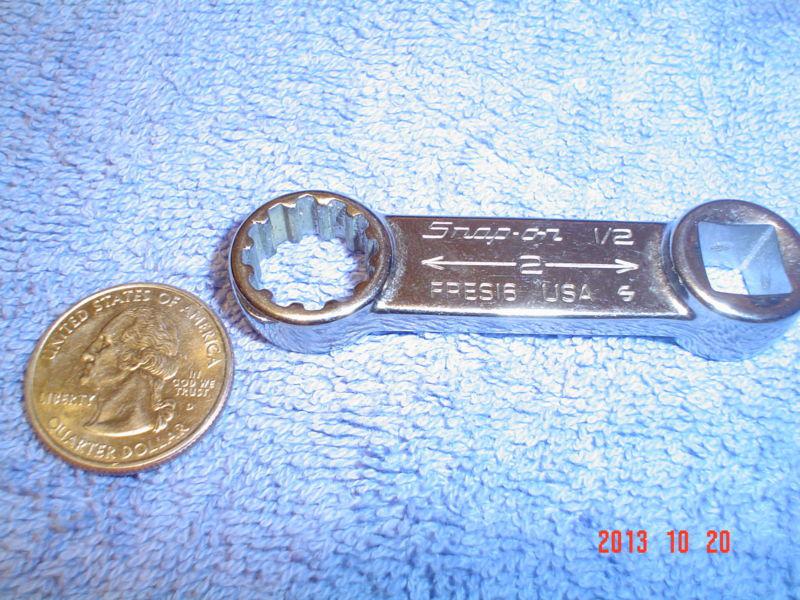 New snap on 3/8 drive 1/2" spline torque adaptor wrench fres16 - very nice!