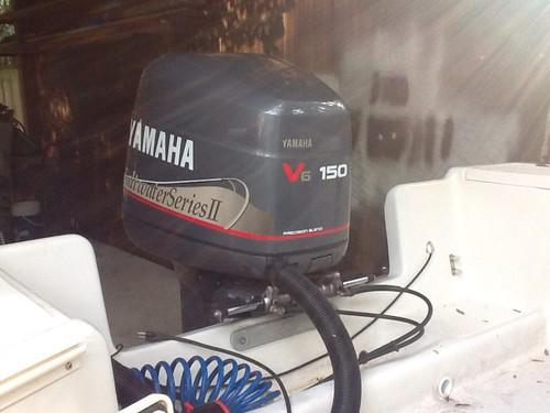 1998 yamaha saltwater series ii 150hp motor 25" shaft