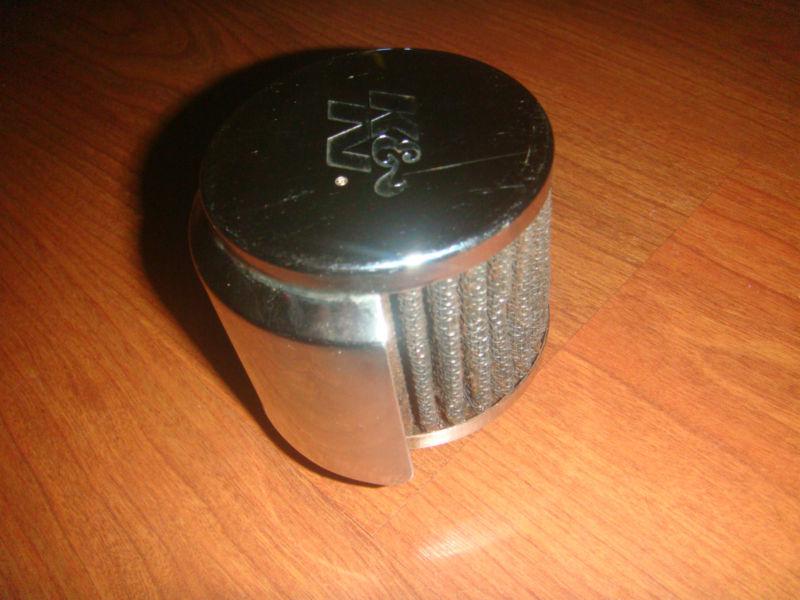 K&n crankcase vent filter-chrome- used