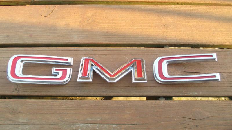 NOS 1966 GMC pickup grille letters emblem, new old stock 1000 c k 1500 suburban, US $100.00, image 4