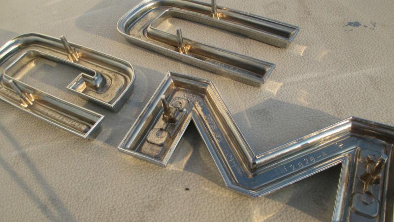 NOS 1966 GMC pickup grille letters emblem, new old stock 1000 c k 1500 suburban, US $100.00, image 7