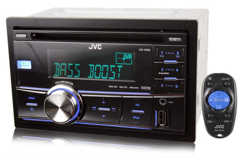 Jvc kw-r500 indash car stereo cd mp3 ipod pandora usb aux port