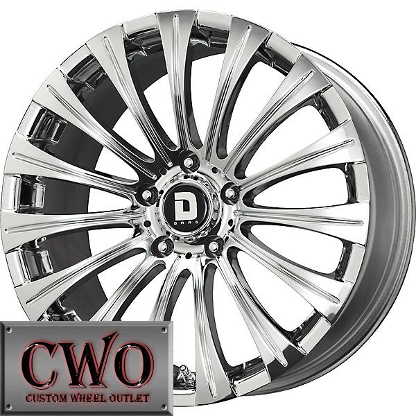 18 chrome drag dr-43 wheels rims 5x120 5 lug cts bmw 1 3 series acura tl rl gto