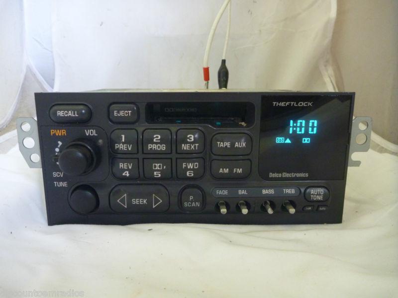 98-01 chevrolet blazer jimmy camaro malibu radio cassette player 16232091 * pl