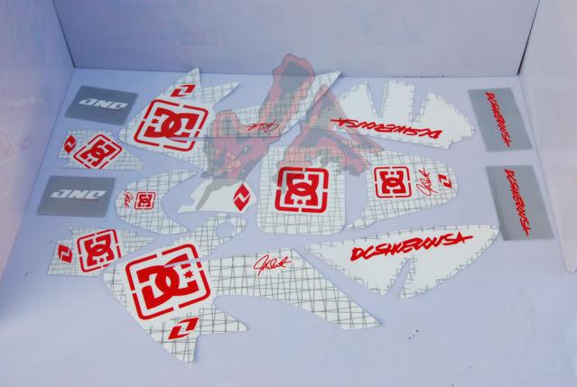 3m dc graphic decals for crf 50  style pit bike honda / replica bike 