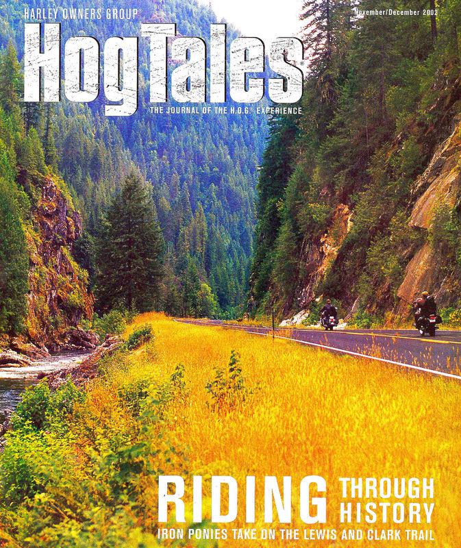 2002 nov/dec harley hog tales magazine -lewis & clark ride-harleys in movies