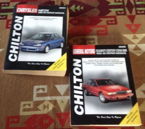 Chilton repair book manual lot - 28360 celebrity century - 20600 dodge neon