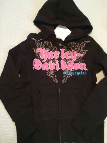 Harley-davidson women's super soft hoodie jacket medium m med nwt berber lined