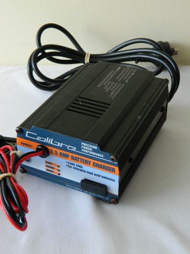 Calibre 3.5 amp battery charger plu106721 240v 50hz for lead acid batteries