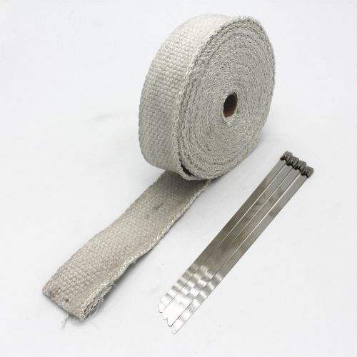 Ceramic fiber lava exhaust turbo heat wrap for motorcycle 50mm×1.6 mm×15m new