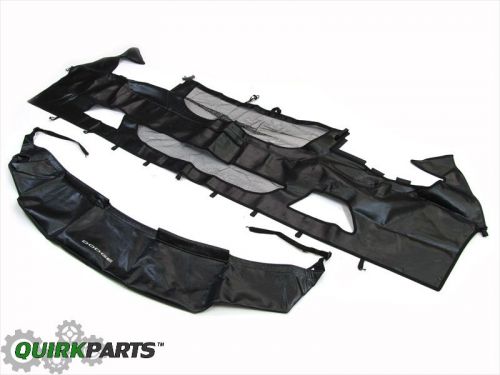 2011-2016 dodge grand caravan front end cover bra black dodge logo oem new mopar