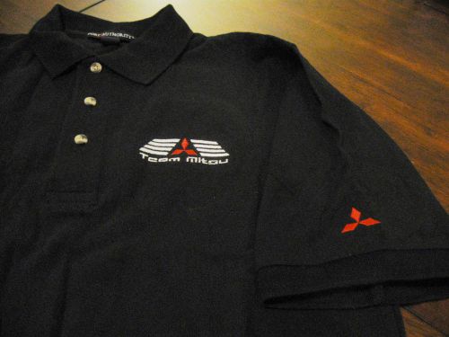 Team mitsu  polo ss shirt s m xl 2xl eclipse evo 380 galant adult mitsubishi