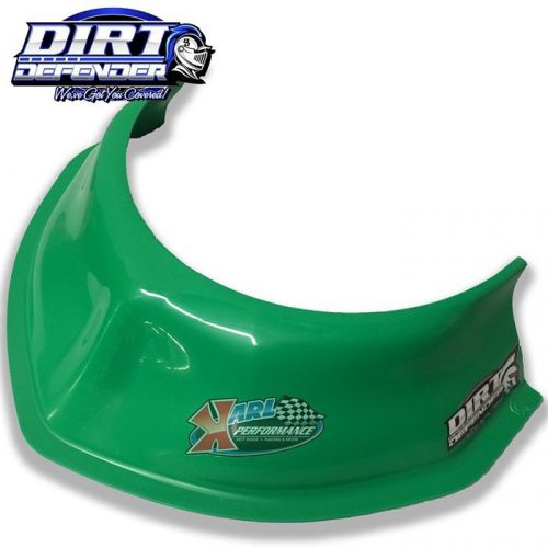 Dirt defender vortex hood scoop green| late model imca dirt| #10360