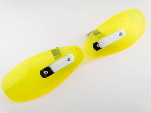 Amber wind shield hand guard deflector protector 4 honda motorcycle bikes custom