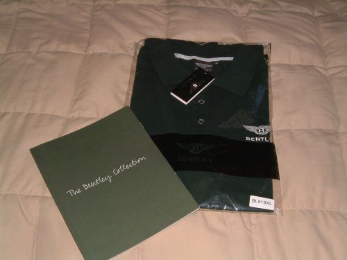 Bentley collection grn.embroidered montlhery polo shirt nibwt usa xl , euro xxl.