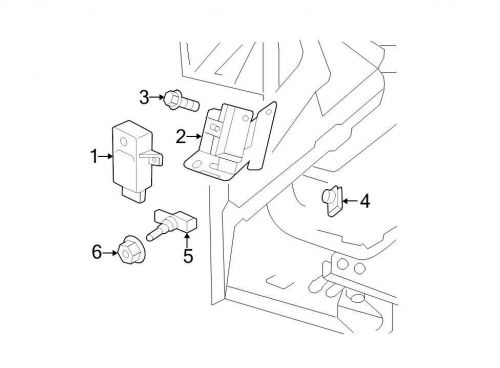 Oem jeep tire pressure monitoring system sensor transponder 56044729ad image 2