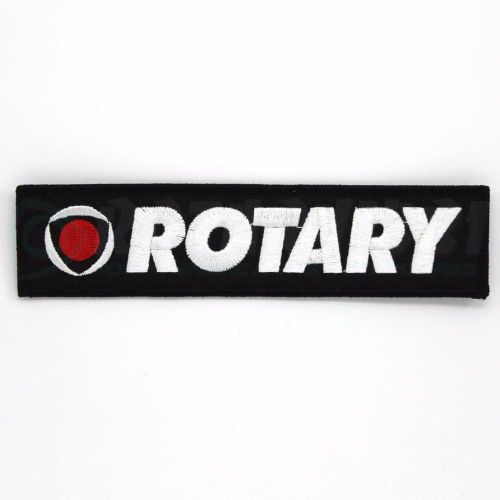 Rotary patch - black fabric - white letters rx7 rx8 rx2 rx3 rx4 12a 13b 20b