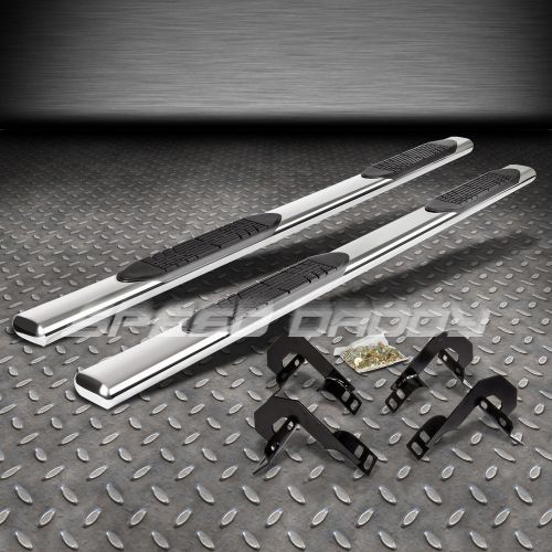 04-08 ford f150/lobo crew cab truck stainless polished 5&#034;oval nerf side step bar