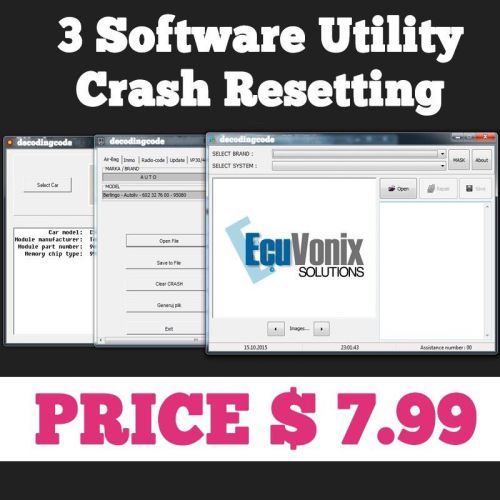 Software to remove / delete / reset airbag srs crash data and airbag resitting