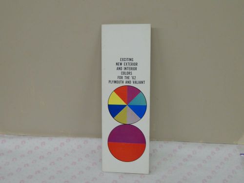 Nos 1962 plymouth and valiant exterior-interior chart