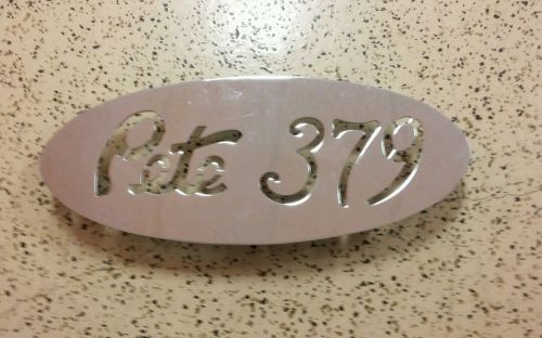 "new" peterbilt mud flaps weights chrome out 379 pete . **pair**