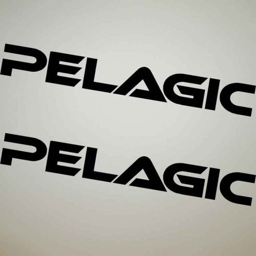 Pelagic decals two 2 meter 8 year uv vinyl fishing boat tackle box sticker
