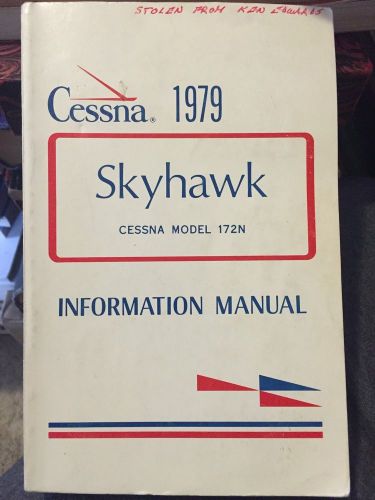 1979 cessna skyhawk model 172n airplane information manual