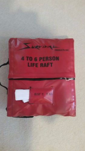 Survival products, inc. 4-6 man life raft with canopy