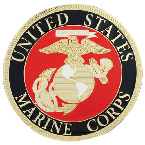 New military car grill emblem - usmc united states marines official seal - 3"