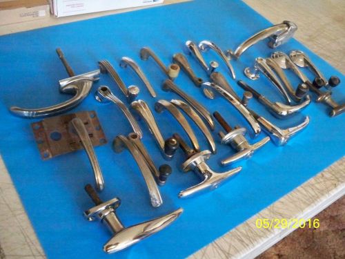 29 vintage door,trunk, window crank handles-lot buy 1930&#039;s1940&#039;s-1950&#039;s