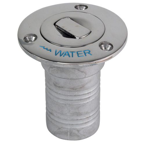 Whitecap 6995cblue bluewater push up deck fill 1-1/2" hose water ss