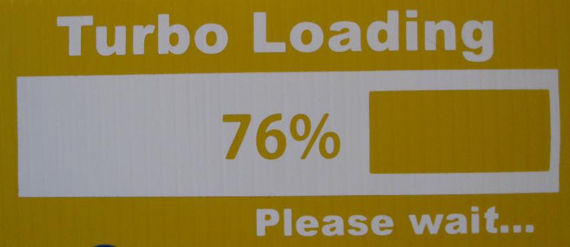 Turbo loading  vinyl sticker decal- honda subaru euro vw suv truck car 