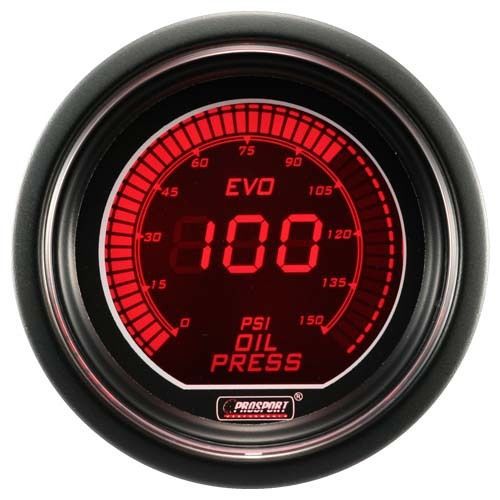Sell Digital Oil Pressure Gauge Prosport EVO Series Blue/RED in United