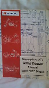 Suzuki 2002 "k2" models motorcycle &amp; atv wiring diagram manual #99923-54002