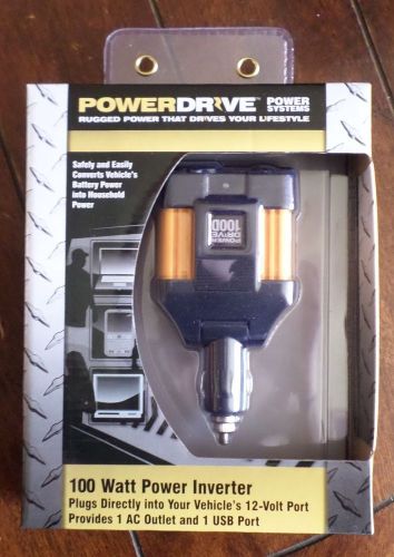 Power Drive Power Systems 100 Watt Power Inverter- Item# RPPD100D ~12V Port~, US $22.99, image 1